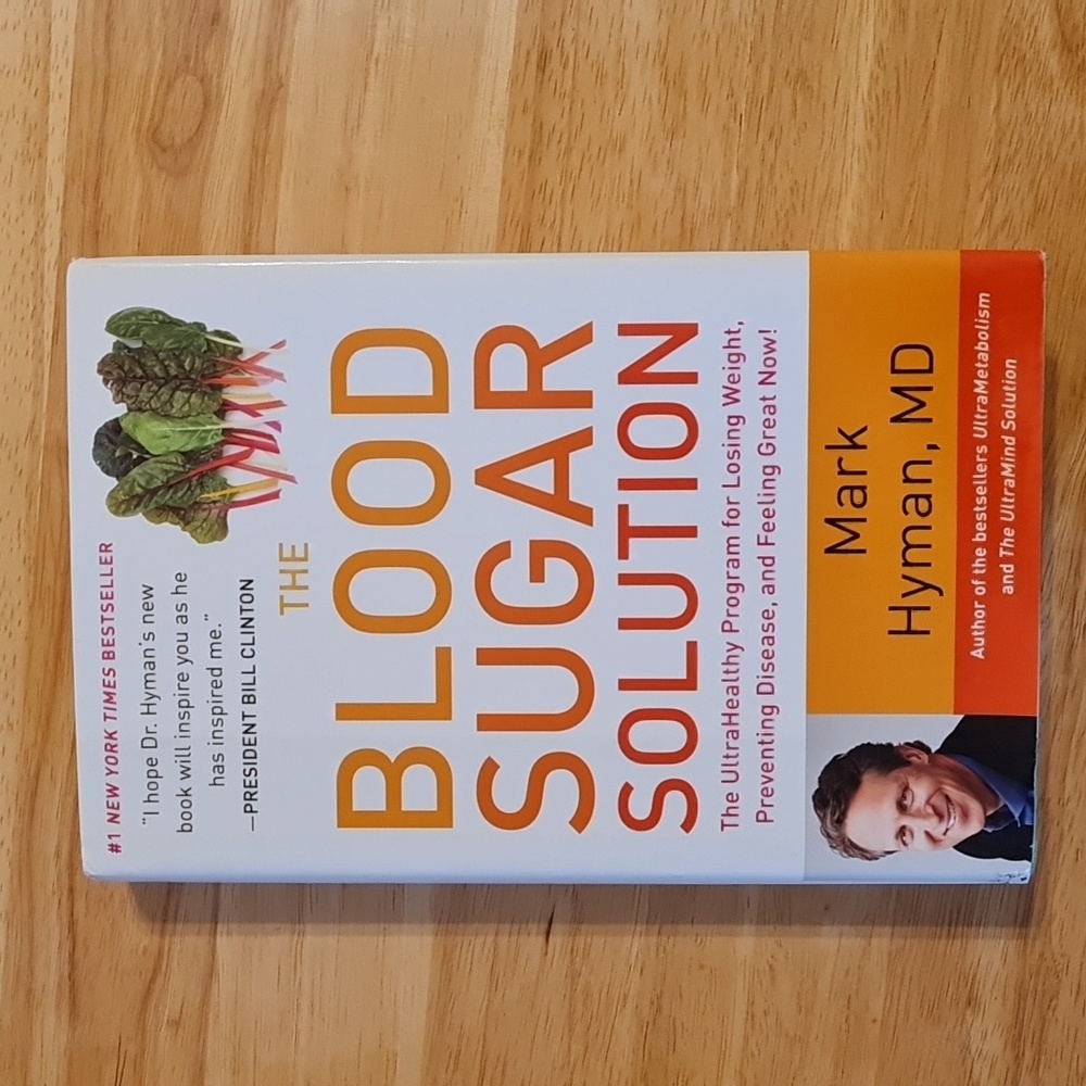 Book- The Blood Sugar Solution by Mark Hyman, MD Used, 423 pages dustcover, 2012